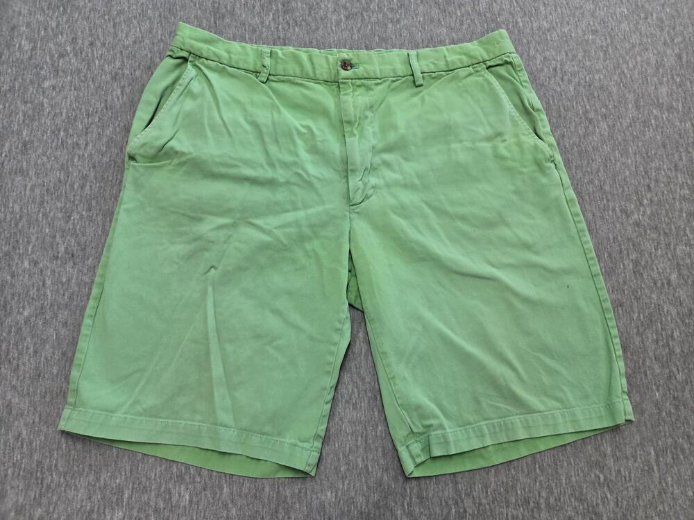Duck Head Shorts Mens 38 Green Chino Cotton 9 Inch Inseam Pockets Casual Summer